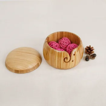 

Wooden Storage Bowl Chinese Sundry Induction Box Wool Yarn Storage Bowl Protection Debris Collection Box Desktop Tidy Up Tools