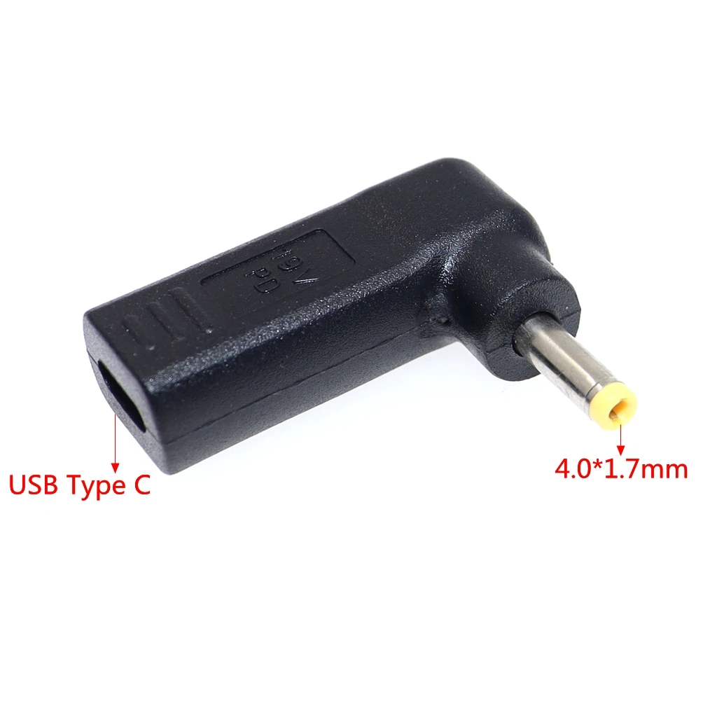 USB Type C разъем Dc Jack адаптер питания конвертер Женский до 4 0x1 7 мм Мужской Для Lenovo