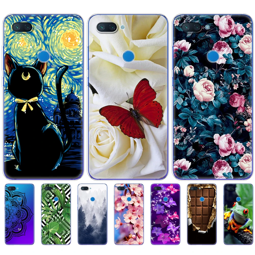 xiaomi leather case hard Ốp Lưng Dẻo Silicone Xiaomi Mi 8 LITE 6.26 Inch Clear TPU Mềm Điện Thoại Cho Xiaomi Mi 8 Lite Lưng bao Da Dành Cho Xiaomi Mi8 Coque Capa phone cases for xiaomi