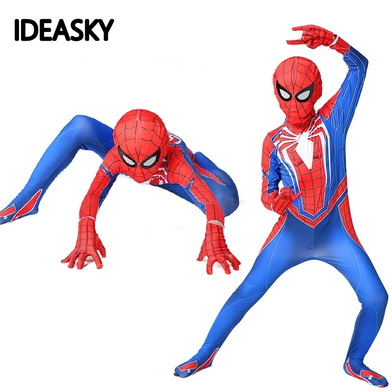 Костюмы на Хэллоуин для мужчин взрослых супергерои ps4 insomniac Человек паук костюм