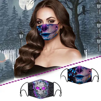 

Adult's Masks lovely printed Breathable Face Mask fashion mascarilla Halloween cosplay Maske masque en tissu lavable Eye Patch