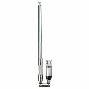 

118-136MHZ Intercom Antenna Telescopic Multifunction Manual Stainless Steel Home For Aviation High Gains BNC Interface Long Rod