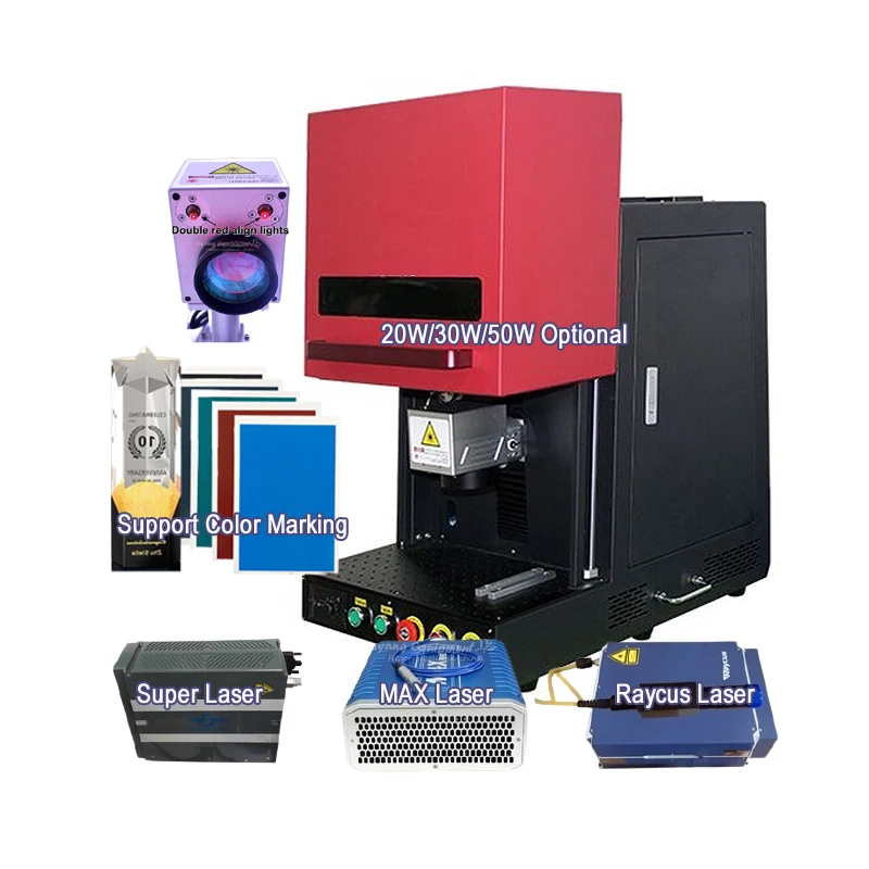 

LY Fiber Laser Nameplate Marking Machine Metal Enraving Router 20W 30W 50W Super-Laser Max Raycus Fiber Laser Source Optional