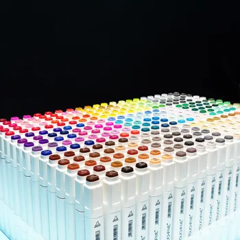 

TouchFIVE 168 Colors Oily Alcohol Based Art Markers Set Dual Headed Sketch Marker Artist Brush Pen for Manga Water Color Pens