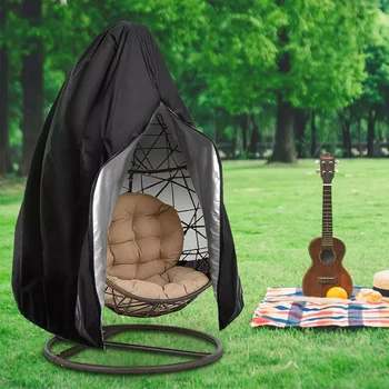 

Swing Chair Cover Easy Clean Egg Wicker Oxford Cloth Outdoor Patio Garden Furniture Protection Hanging Hammock Stand Anti UV
