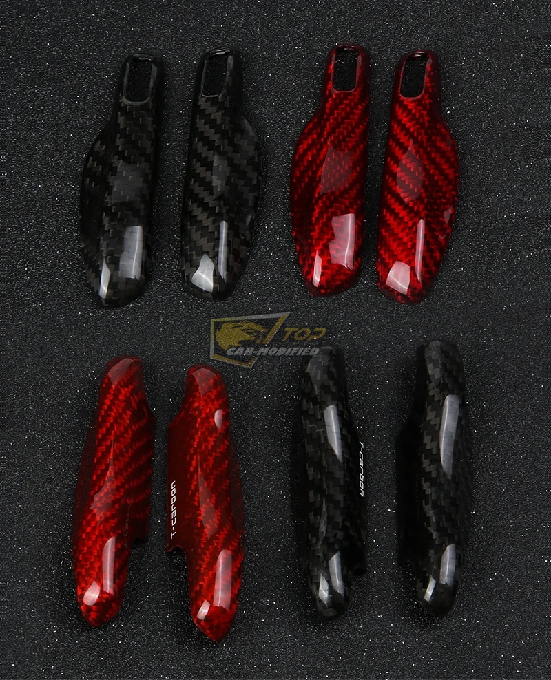 28-Free shipping 100% Real Pure DRY Carbon Fiber Car Key Case Cover Shell For Porsche Panamera  Macan  Cayenne718911