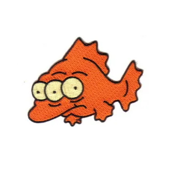 

3.75'' Blinky The Three Eyed Mutant Fish Embroidered iron on and sew on Patch