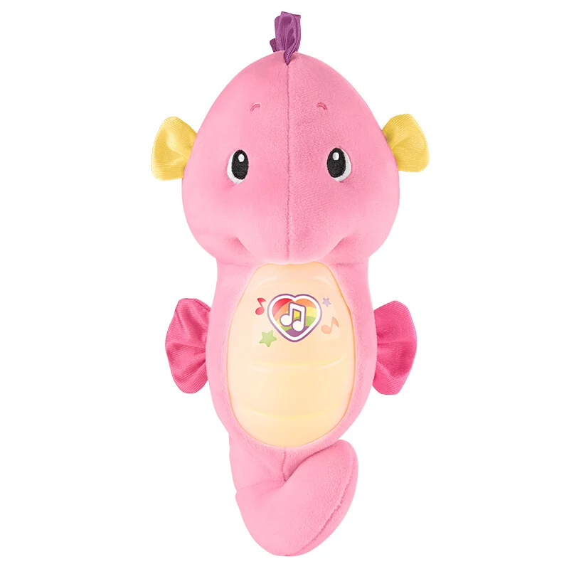 Fisher Price DGH83 детская гиппокамп музыкальная плюшевая игрушка светильник Мелодия с
