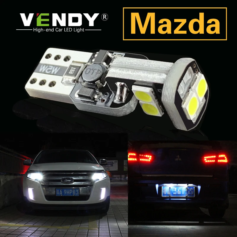 1 шт. светодиодный габаритный фонарь номерной знак лампа W5W T10 194 168 для Mazda 3 Axela 2, 6, 8 лет, CX-5 cx5 7 Atenza 323 626 MX5 RX8