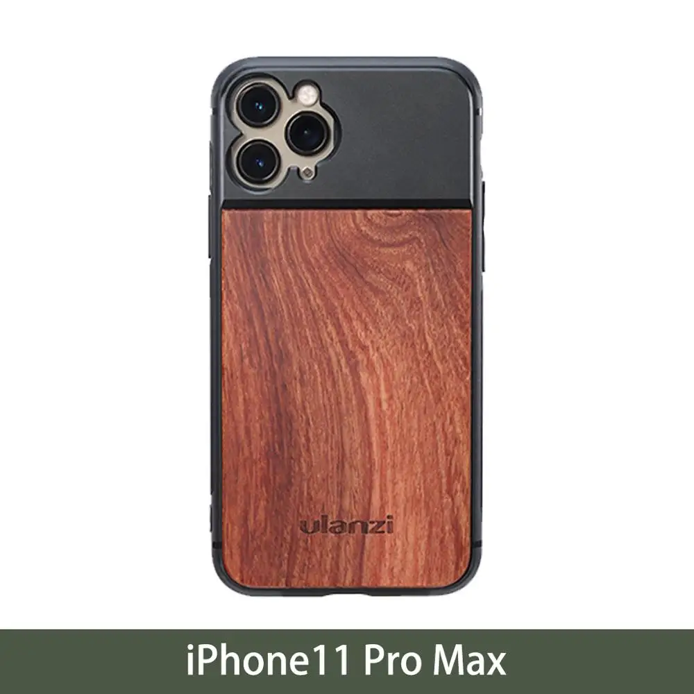 Ulanzi 17 мм резьба Деревянный чехол для телефона для iPhone 11/11 Pro/11 Pro Max
