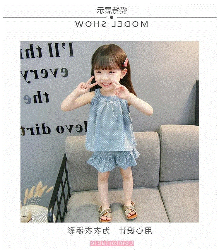 Летний костюм для девочек, летняя одежда для маленьких девочек 1-4 лет, повседневный комплект из 2 предметов из чистого хлопка для маленьких девочек, детская одежда в западном стиле