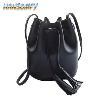 

2019 Women bag PU Leather Lady Bucket Bag Women PU Leather Shoulder Bags Brand Designer Ladies messenger Bags Crossbody CC-80