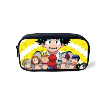 

New My Hero Academia Anime Pattern Pencil Bag for Children Girls Boys Storage Bag Women School Pencil Box Escolar Cosmetic Case