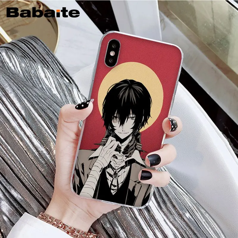 A3 Babaite японское аниме bungou бродячие собаки дазай Осаму чехол для телефона для Apple iPhone 8 7 6 6S Plus X XS MAX 5 5S SE XR - Цвет: A3