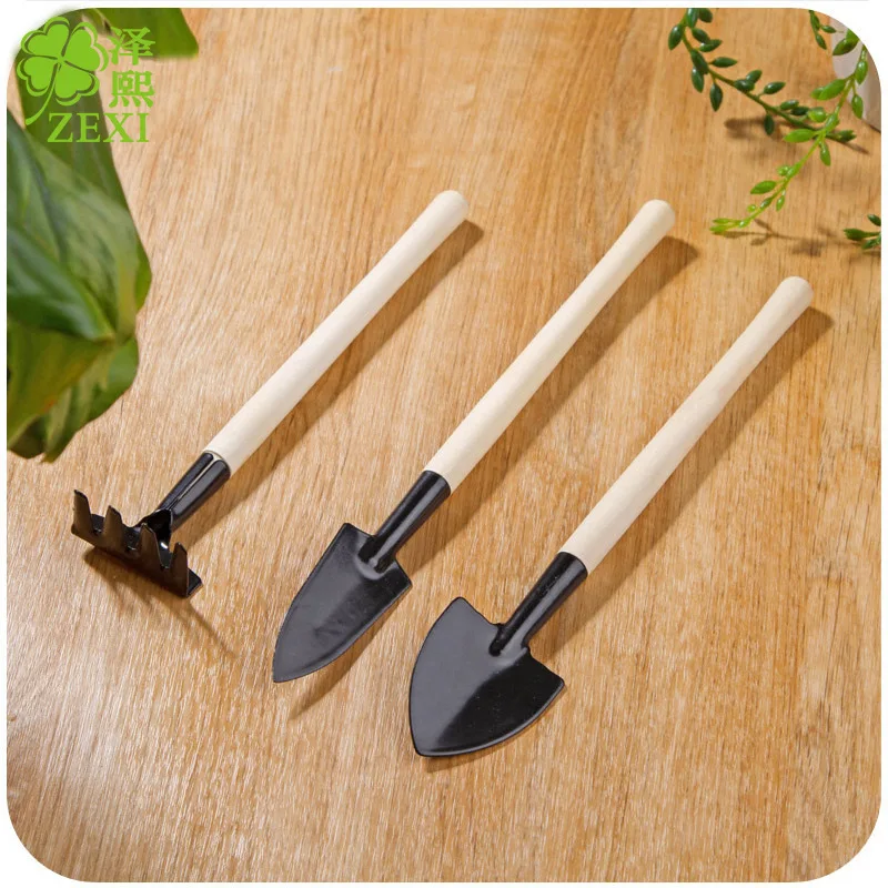 

T7066 Succulents Gardening Digging Tool Kit Potted Plant Flowers Gardening Spatula Flower Shovel Rake Three-piece Set