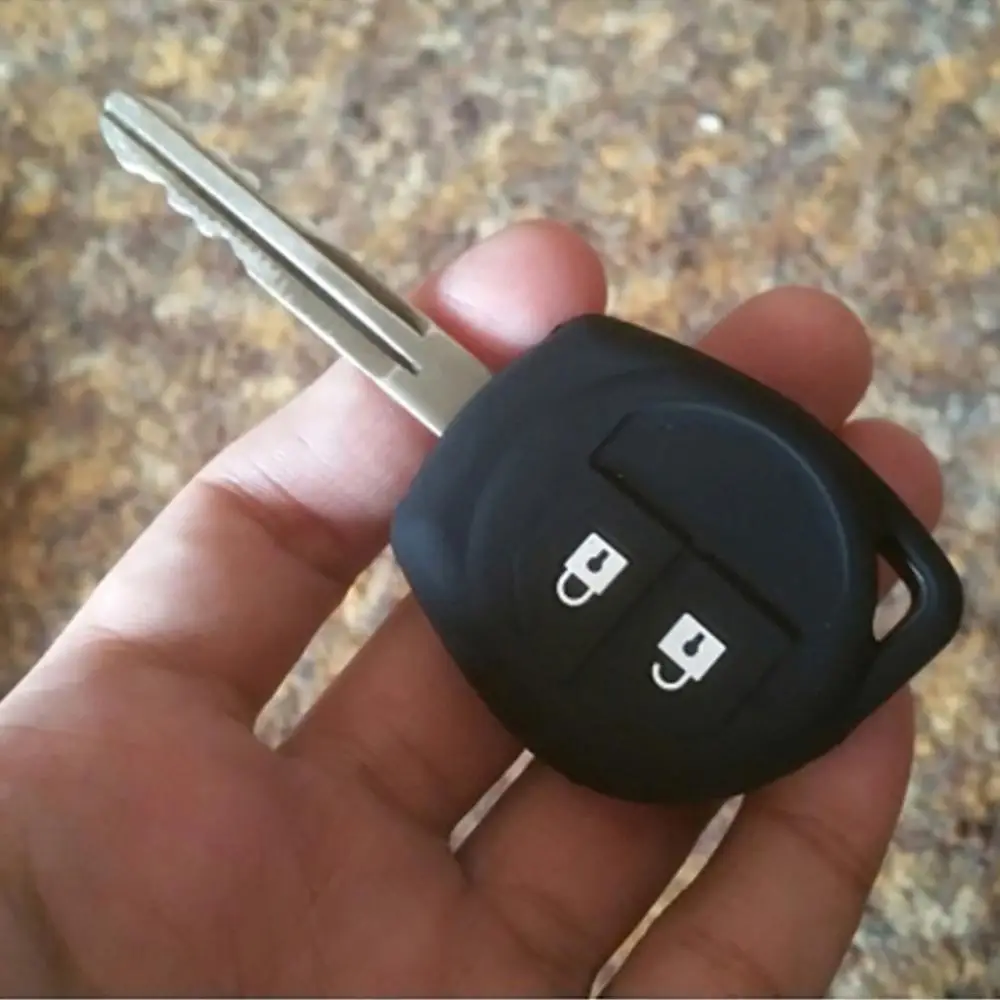 Key Case Cover 2 Buttons Remote Key Fob Silicone Cover Case for SX4 Swift Vitara Liana Jimny Alto Ignis Esteem Key protection shell