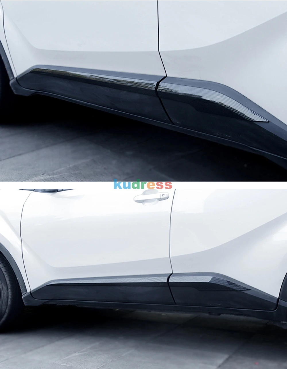 Для Toyota CHR C-HR Chrome Боковая дверь кузова под давлением протектор Декор полосы ободок гарнир рамка для укладки волос