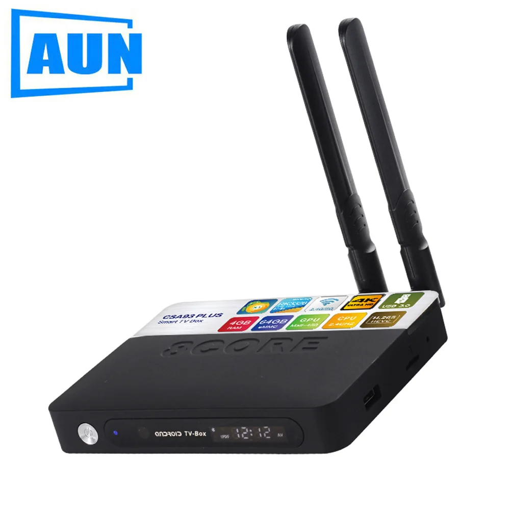 

AUN CSA93PLUS TV BOX, Android 8.1 RK3328 4GB+64GB, 2.4/5G WIFI BT4.0 USB3.0, 4K Set top box media video player