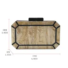 Женский элегантный клатч вечерняя сумочка Свадебная вечеринка Выпускной кошелек акриловая сумочка горячая новинка