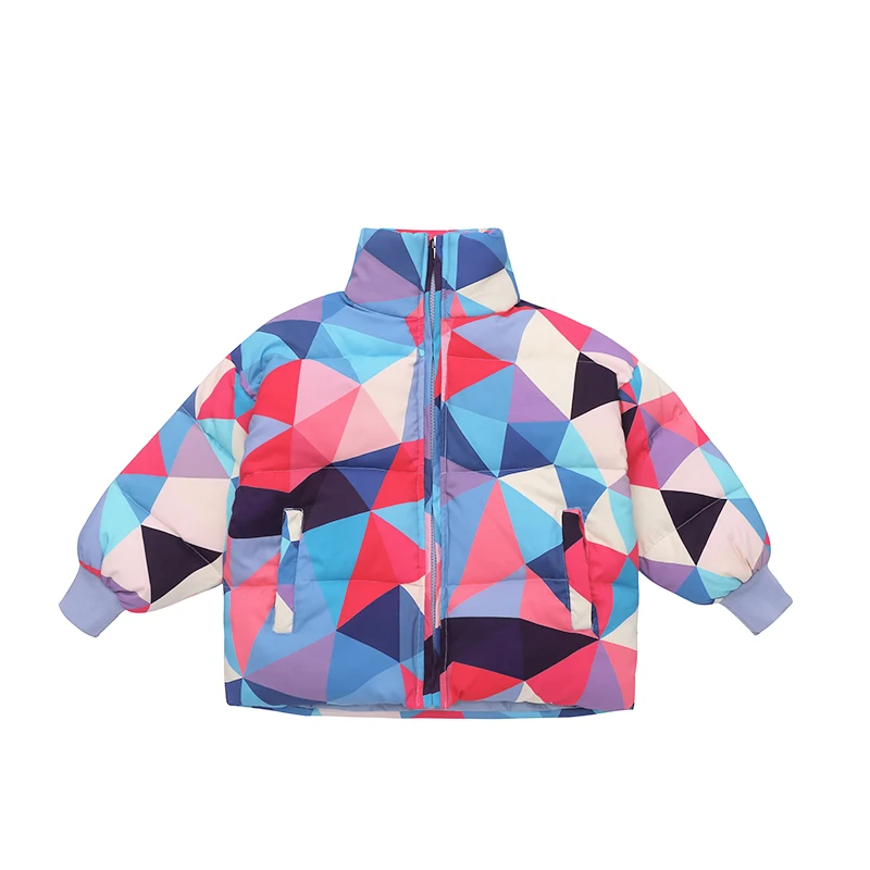 Hot Sale Girls Cotton Padded Jacket Clothes Fall Winter Children's Colour Wadded Coat Kids Camouflage Clothing Outerwear P371