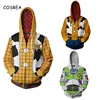 Toy Cosplay Story Costume Anime Toy Hoodies Sweatshirts Story Adult Kids 3D Printing Zipper Hooded Sweater ► Photo 1/6