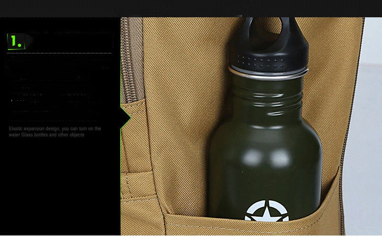 Large Tactical Army Military Rucksack Outdoor Multifunction Waterproof Backpack Hiking Climbing Knapsack Travel Back Pack