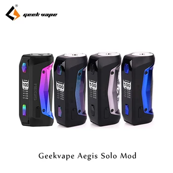 

GeekVape Aegis Solo mod By single 18650 100W Aegis Solo Box MOD fit Cerberus Subohm Tank Tengu RDA VS aegis mini Mod