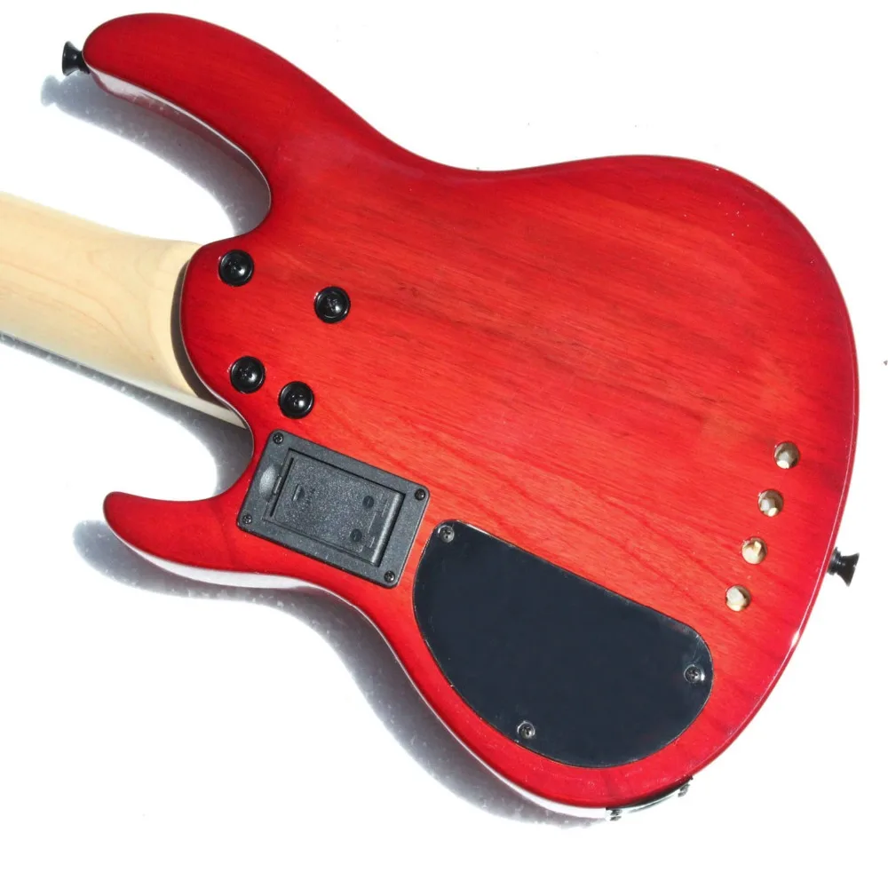 Мини 4 струнная Гавайская гитара электрический бас с красным цветом