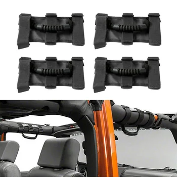 

4PCS Car Roll Bar Grip Grap Handle Driving Handles For Off-road Jeep Wrangler CJ YJ TJ JK
