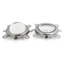 Высокая мощность лампы бусины 60°120° оптическая стеклянная линза 44 мм светодиодный шарик концентрирующая плоско-выпуклая линза