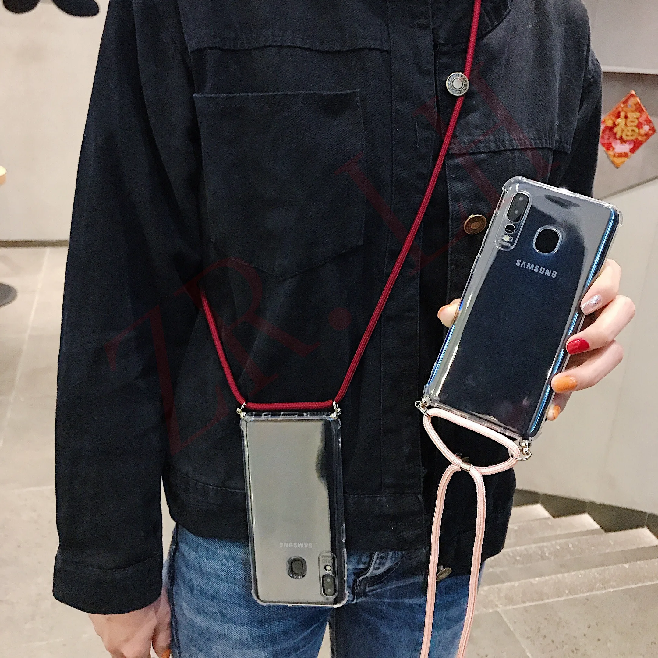 Чехол с перекрестными лямками для Samsung Galaxy S20 S8 S9 S10 Plus Ultra NOTE 10 Pro 9 8 M30S A71 A51 A50