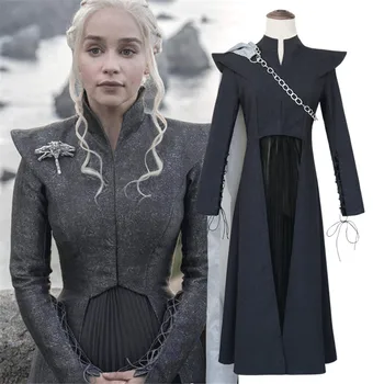 

Game of Thrones Season 7 Cosplay Daenerys Targaryen Costume Fancy Adult Women Dress Outfit Cosplay Costume Halloween