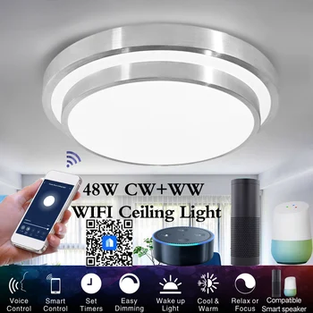 

WiFi Smart Ceiling Lights LED ceiling lamp Home Voice Control Lighting Home Kitchen Bedroom Dimmable intelligent Lighting Lamps
