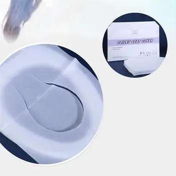 

200 Sheets White Disposable Flushable Toilet Mat Water Soluble Toilet Seat Cover Portable Toilet Cushion Wood Pulp Sanitary Toil