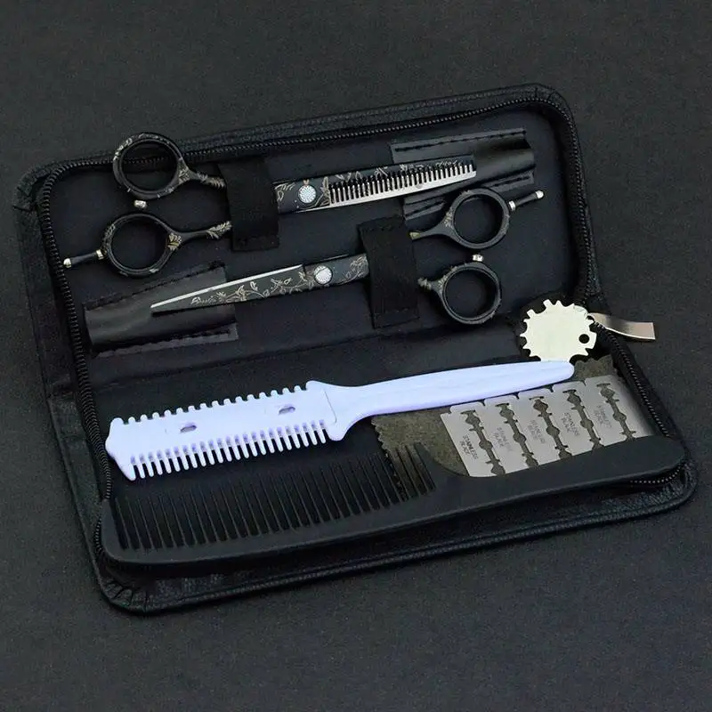 6 дюймов японские ножницы для стрижки волос Профессиональный парикмахерский набор для парикмахерской de coiffure филировочные ножницы парикмахерские ножницы