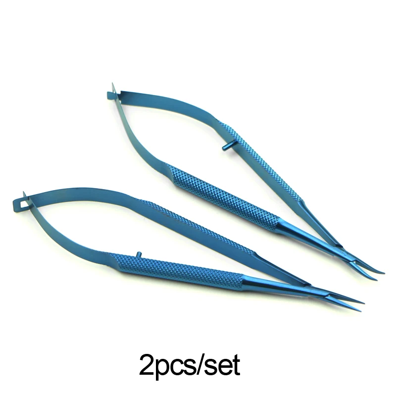 Ophthalmic instruments set forcep needle holder scissor Titanium alloy 12.5cm capsulorhexis forceps cornea scissors ophthalmic tool surgical instruments