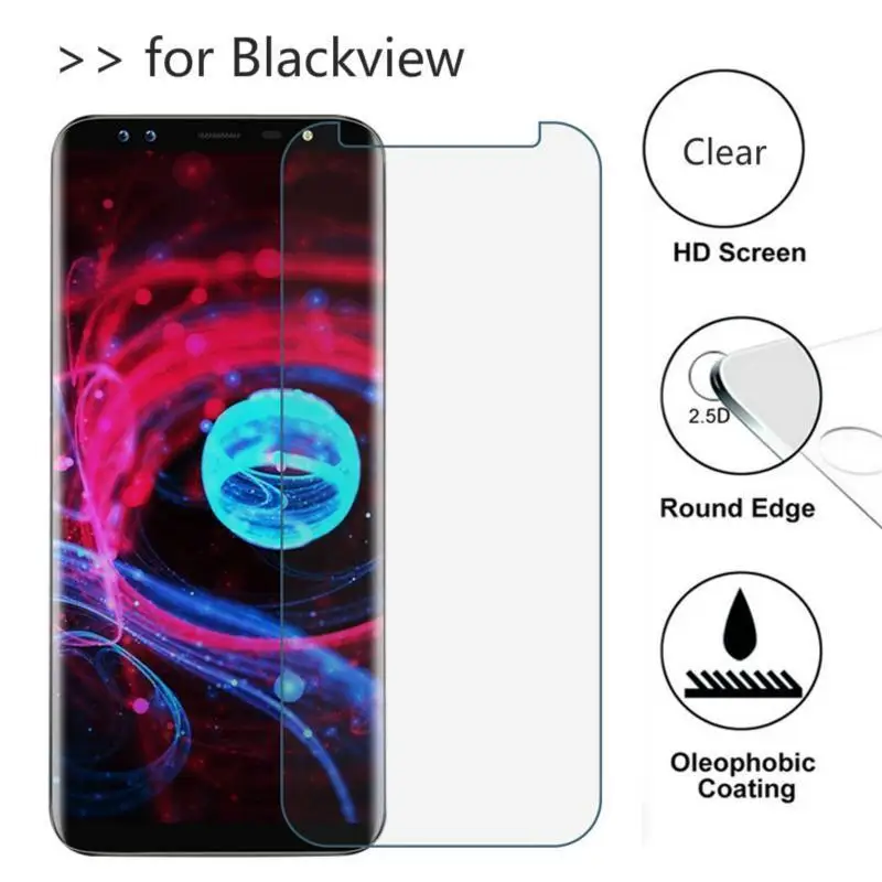 phone tempered glass 2-1PC Tempered Glass For Blackview A70 Protective Glass Cover on Pelicula Blackview A80 A60 Plus A80Pro A90 Pro Screen Protector t mobile screen protector