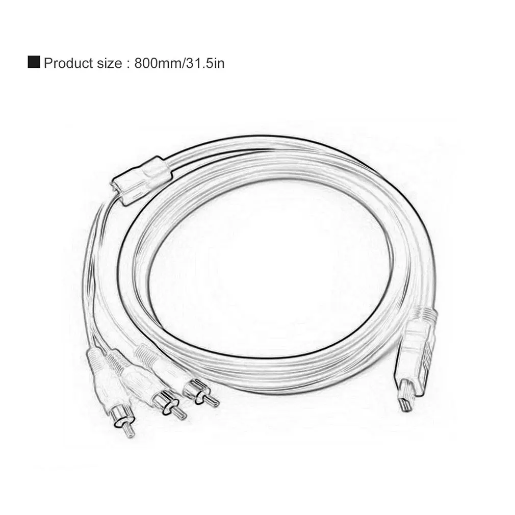 HDMI К AV к 3RCA красный желтый и белый аудио видео кабель кабель| |
