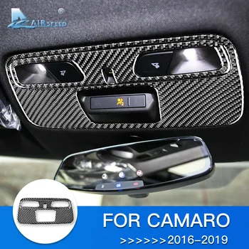 

AIRSPEED Carbon Fiber Roof Light Lamp Switch Panel Cover for Camaro Sticker for Chevrolet Camaro 2016 2017 2018 2019 Accessories