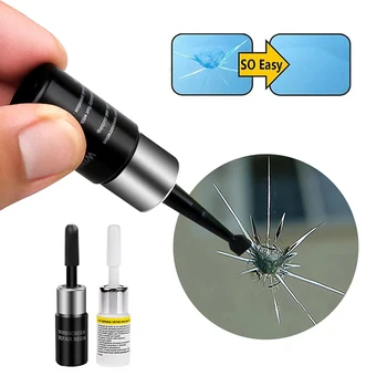 

Car Windshield Repair Kit Crack Chip Scratch Remover Automotive Glass Nano Repair Fluid Windshield Repair Resin Kit Tool D5