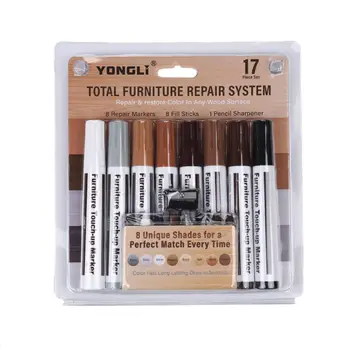 

Furniture scratch repair pen wax stick for covering stains and scratches E7CB