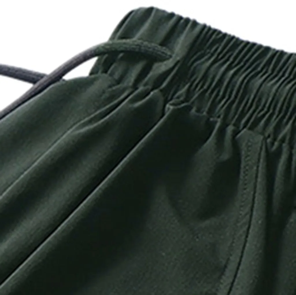 Мужские Новые Модные осенние повседневные однотонные брюки Paddy Drawstring длинные брюки Модные мужские