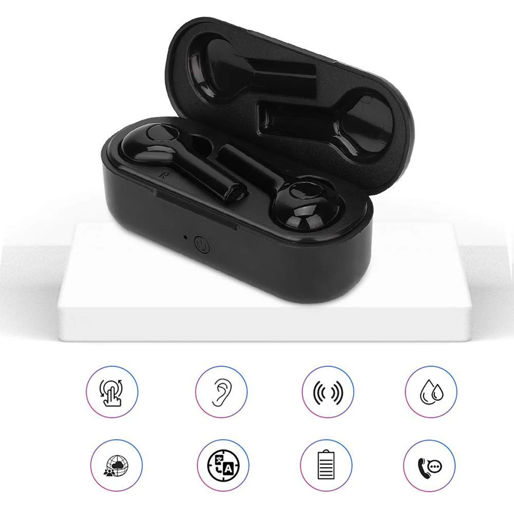 Wireless Bluetooth Earphone Real Time Voice Translator Portable Smart Voice Translator Earphone Instant Voice Translator