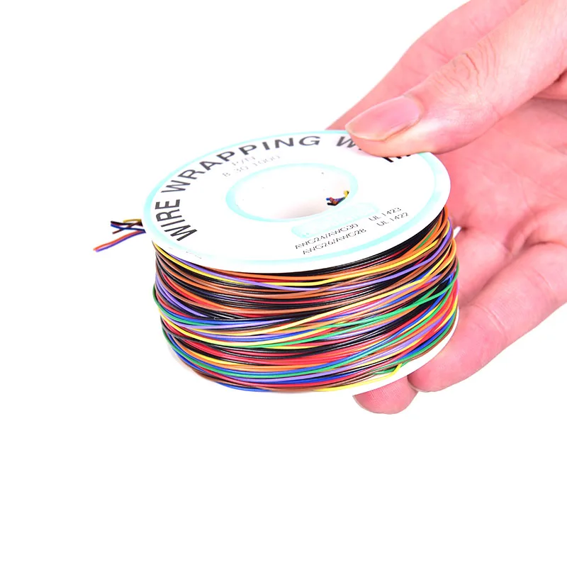 

1pc 30AWG Mixed Color Jump Wire Tinned Copper PVC Insulation Single Strand Ok Wire