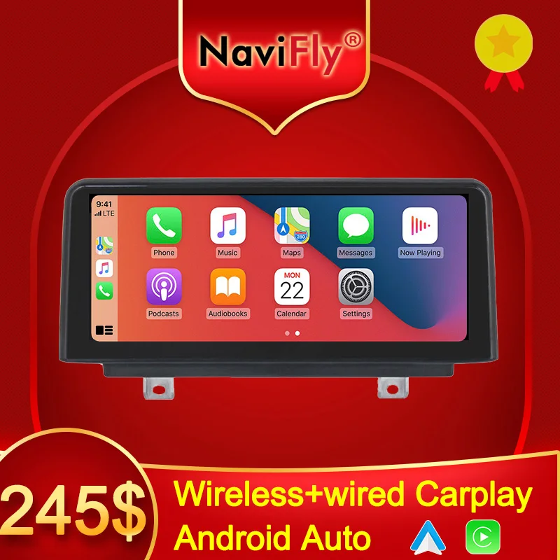 NaviFly для BMW X5 F15 / X6 2016 2017 xDrive NBT система Plug and play OEM Экран обновление беспроводной Carplay