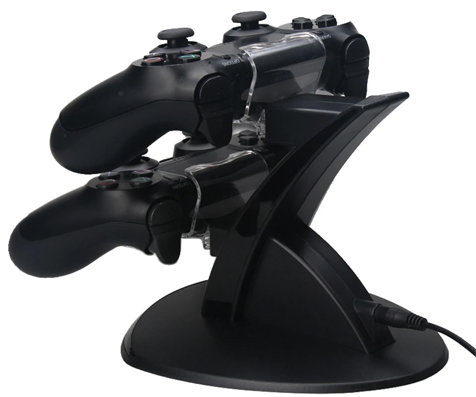 Аксессуары для PS4 зарядное устройство Dualshock4 контроллеров с двумя микро USB док