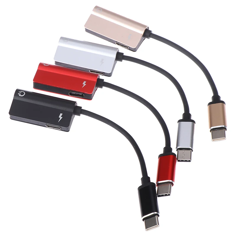 Usb type-C аудио адаптер для зарядки 2 в 1 type C штекер для женщин 3,5 мм разъем для наушников+ зарядный конвертер для мобильного телефона Android
