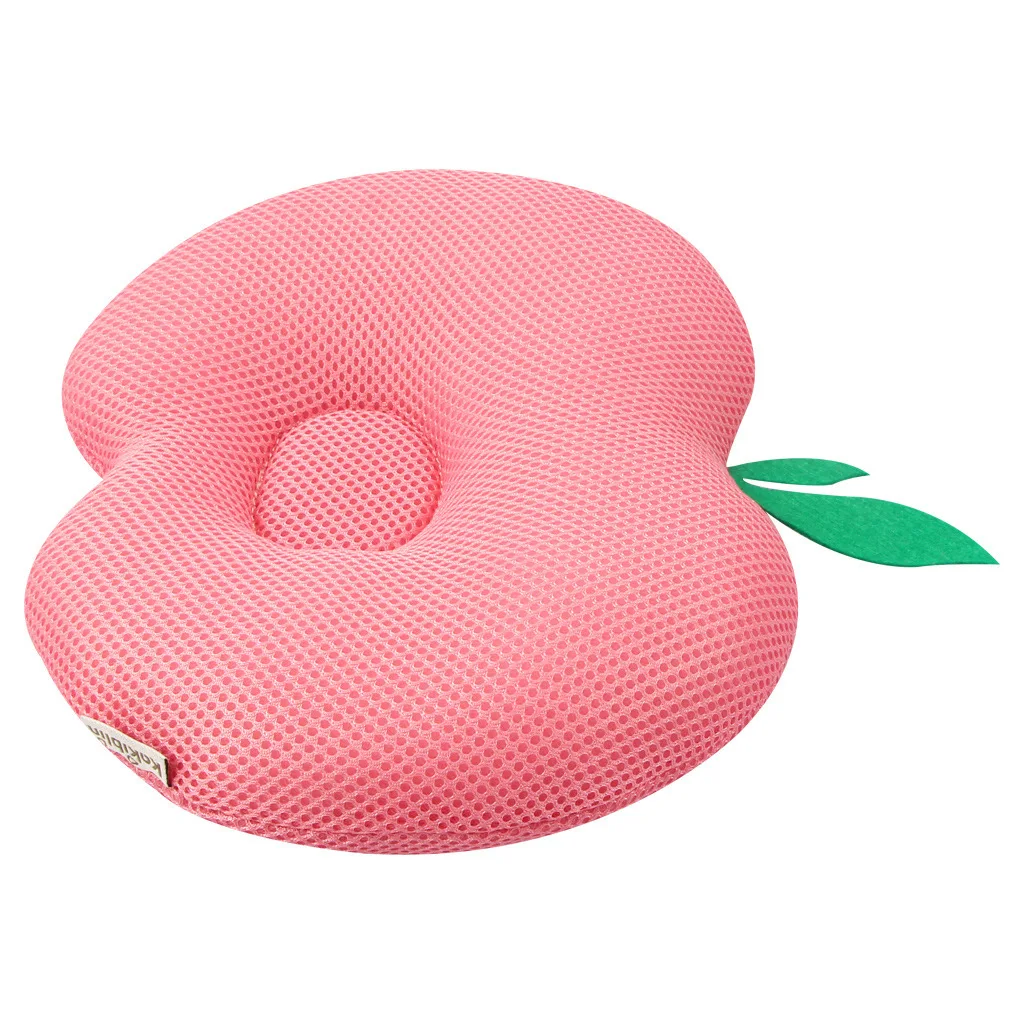 Pink Профессиональная детская подушка для головы, 3D голова для ребенка против мигрени, голова для новорожденных, подушка для выпрямления, детская дышащая пена с эффектом памяти - Цвет: Pink