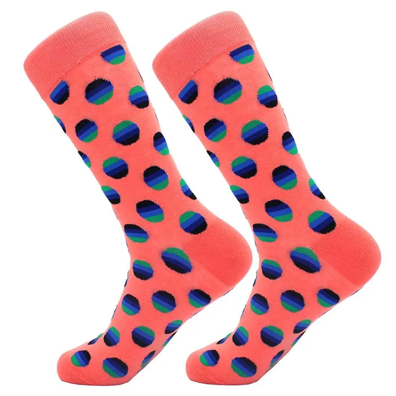 Мужские цветные удобные цветные носки для катания на роликах и скейтборде, повседневные забавные Свадебные носки, женские носки с геометрическим рисунком - Цвет: 23