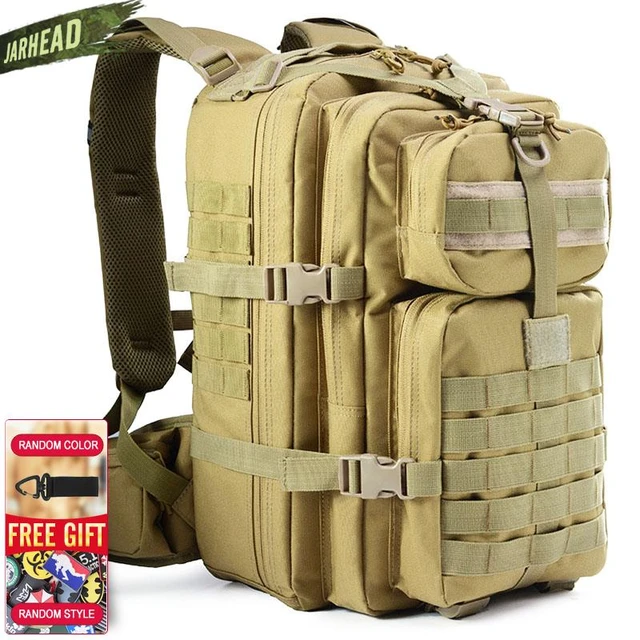 Bolsas Al Aire Libre Mochila Táctica Militar Hombres 50L Gran Capacidad  Pequeña Bolsa De Cintura Cruzada Paquete De Asalto Camping Caza Trekking  Mochilas 230921 De 31,8 €